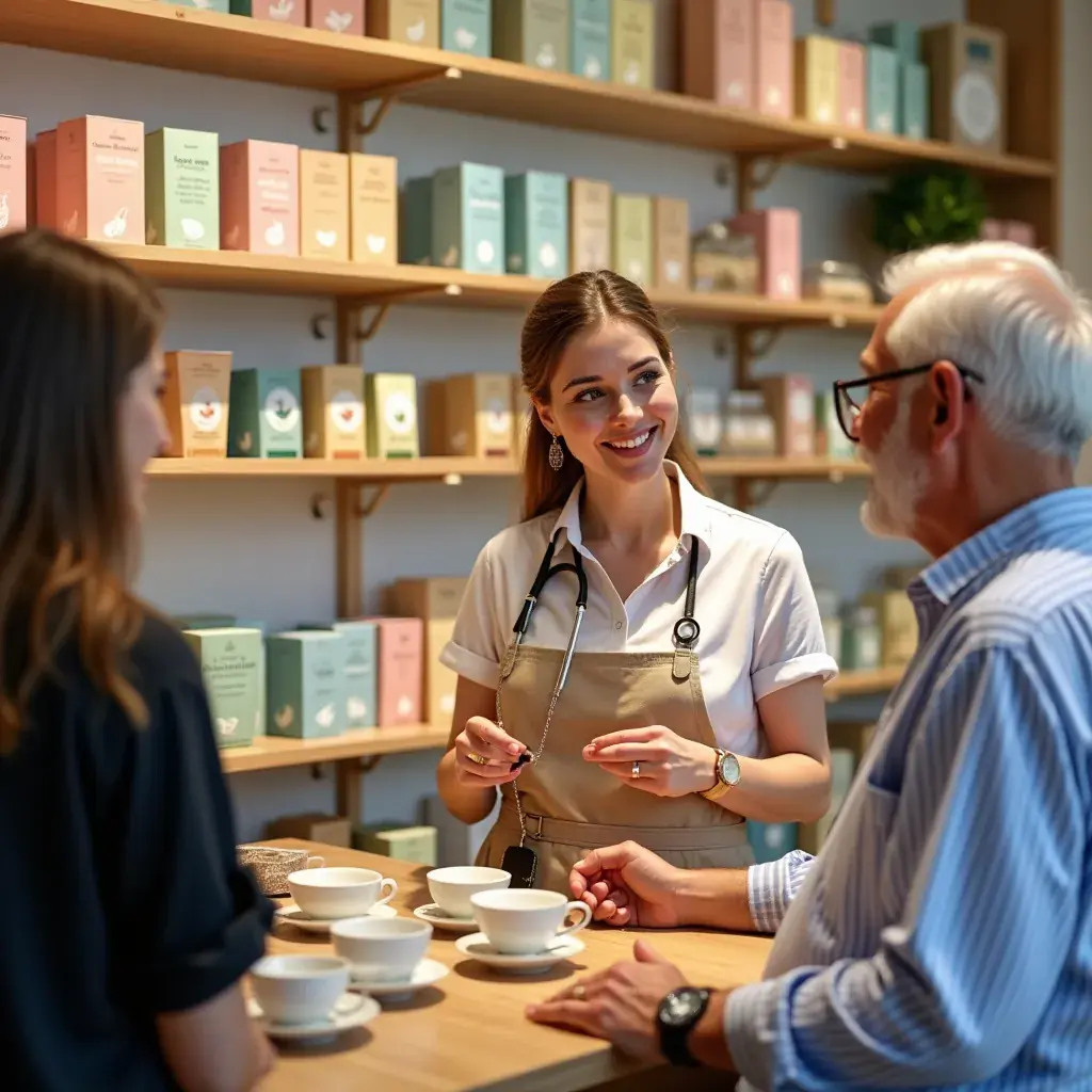 Szívbarát gyógynövények, mint a citromfű és a kamilla, egy asztalon.