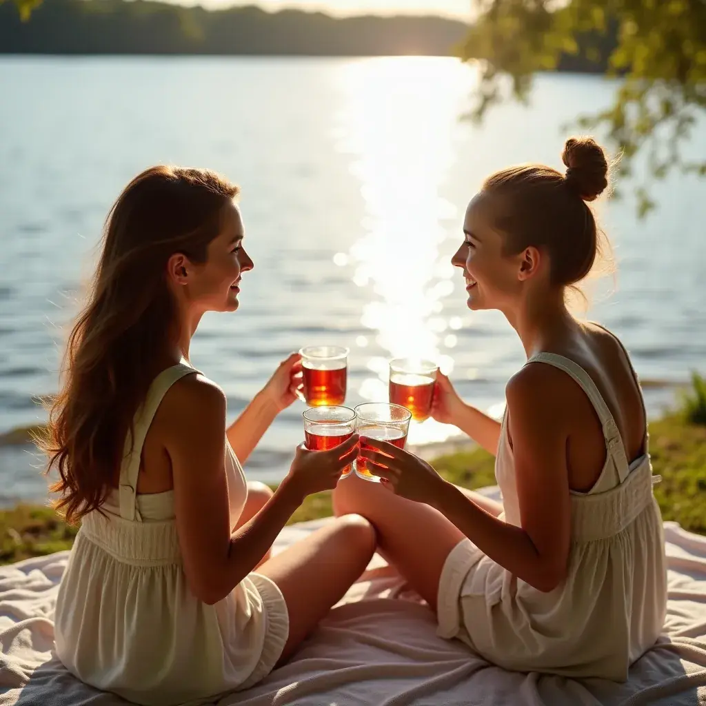 A gyógynövény tea hatása a szívre, illusztrált infografika.